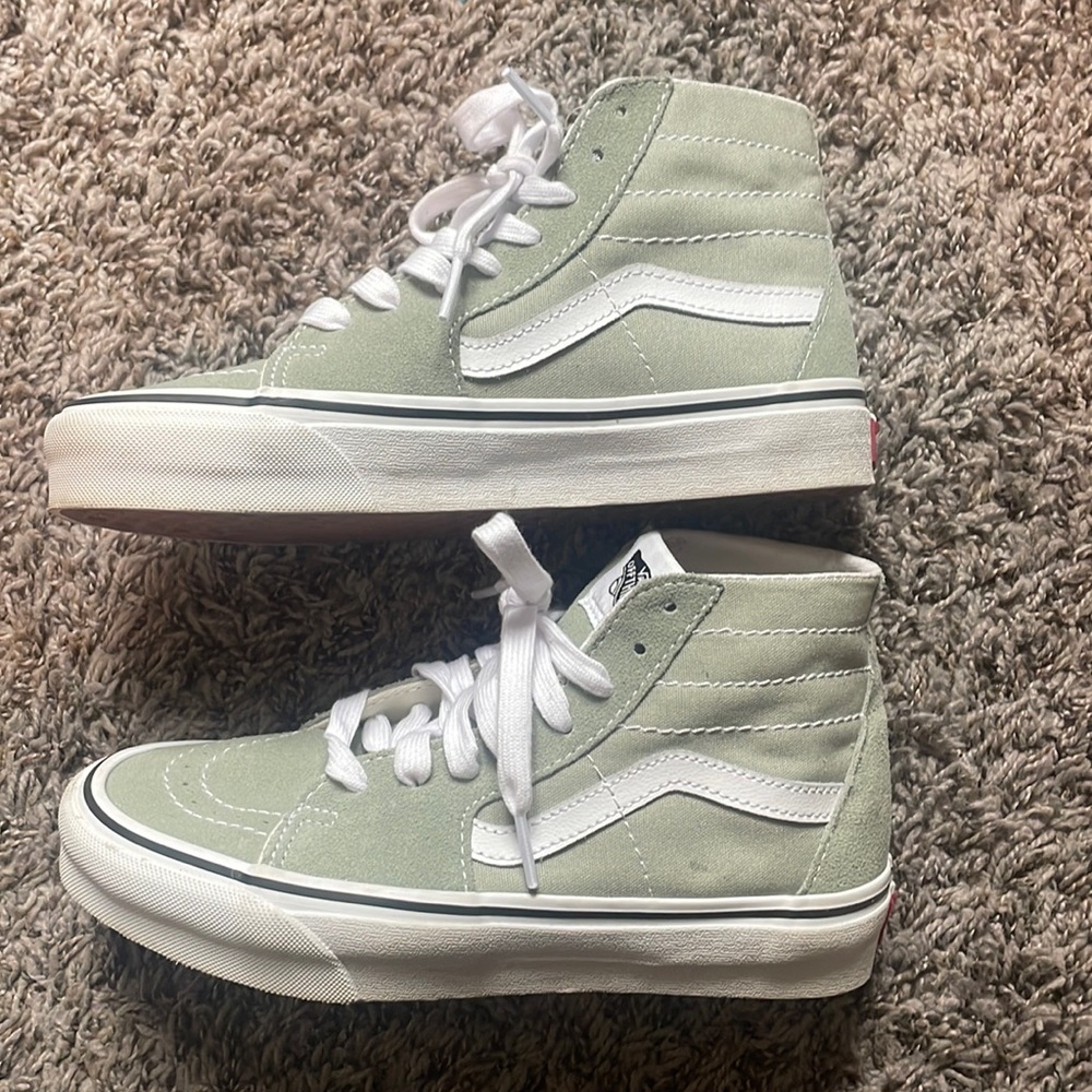 NEW high top sage vans! Only worn once for a short period of time.